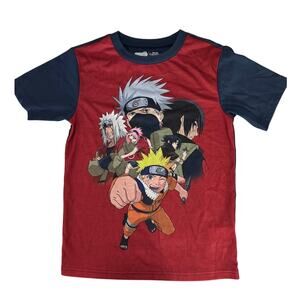 NARUTO Sleep Shirt NEW Flame Resistant Polyester SS Graphic Tee Size Child M